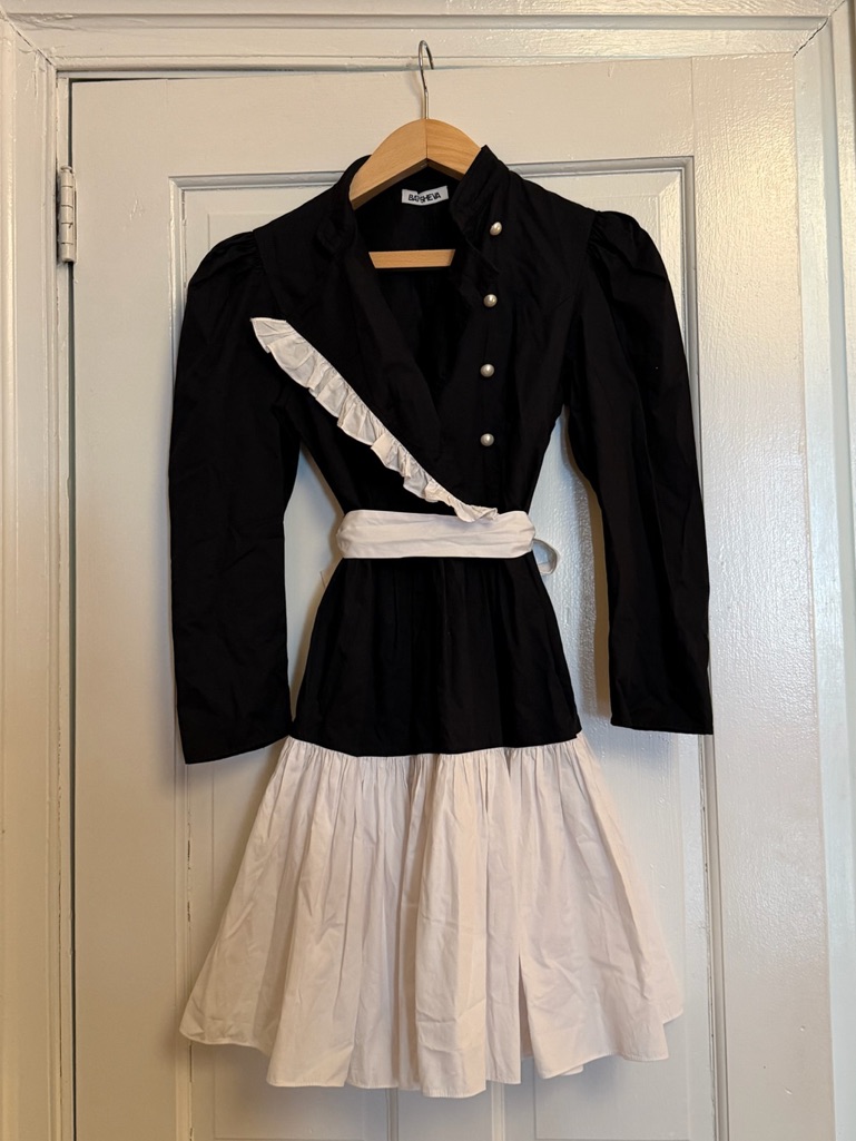 Batsheva Sadie Dress - Black / White